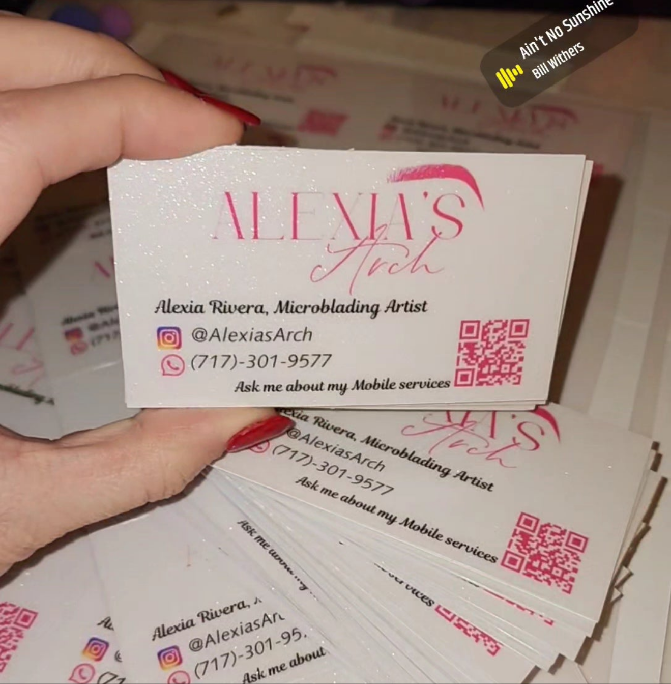 holographic glitter business cards Chrome Effect Holographic Business Cards