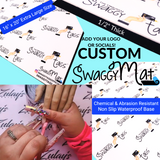 SwaggyMat Premium Logo Nail, Craft Mat, Mani Mat, Logo Backboard Backdrop Background FREE LOGO CREATION if needed!